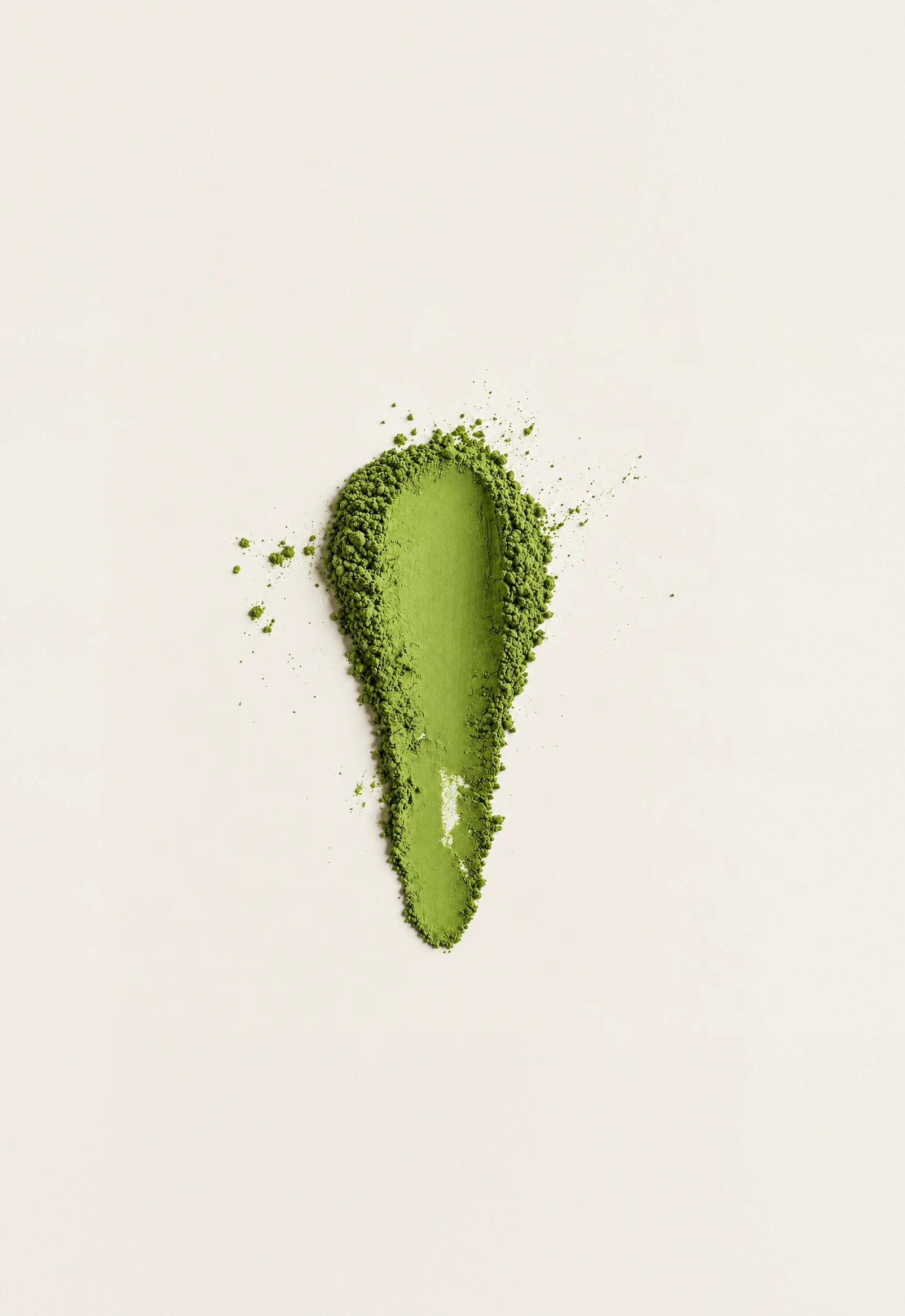 Jadegrünes Ceremonial Matcha Pulver aus Uji, von oben